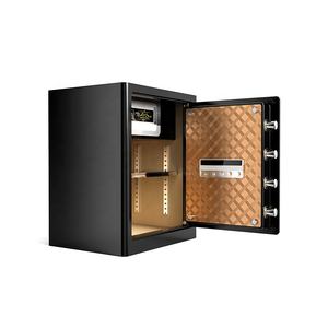 मनी होटल इलेक्ट्रॉनिक फिंगरप्रिंट लॉक सुरक्षित बॉक्स घर में चोरी के एंटी-चोरी ठोस स्टील होटल सुरक्षित बॉक्स - Product Image 2