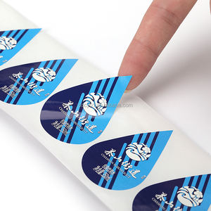 Venta al por mayor de etiquetas impermeables de doble cara pegatinas de vinilo de impresión UV para Pegatinas de botellas de bebidas - Product Image 3