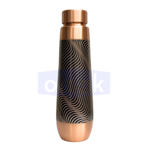 OTSAK Pure Copper Engraved Leak-Proof Eco-Friendly <b>Large</b> Capacity Portable Custom Water Bottle Vintage Design Home Office - Product Image 1