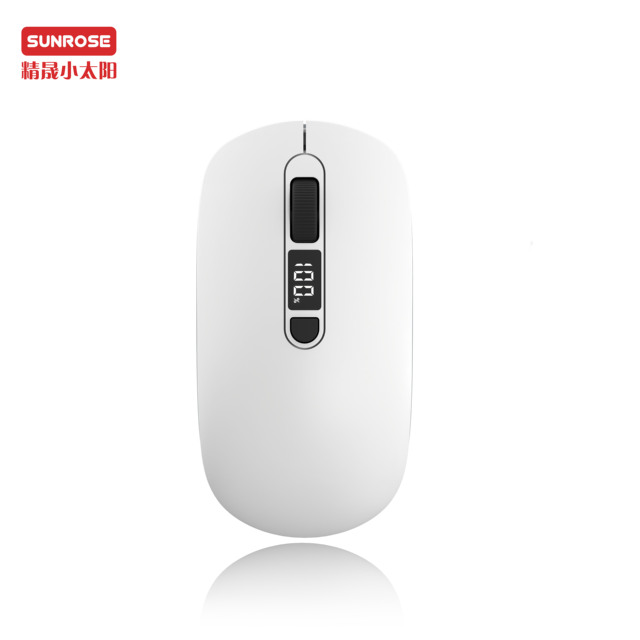 High-Performance OMR060 Dual-mode Rechargeable Screen Wireless BT Mouse 2.4G 1600 DPI Left-Handed Ergonomic for Windows PC