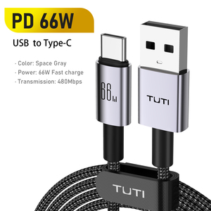 Tuti Biểu Tượng Tùy Chỉnh 66W Nhanh Chóng Sạc Nylon Bện 240W Loại C Để Loại C <span class=keywords><strong>USB</strong></span> Cáp Dữ Liệu Cho Điện Thoại Với Bao Bì - Product Image 5