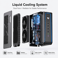 Mini PC con Refrigeración Líquida Intel I5-14400F I7-14700KF I9-14900KF RTX 40/50 Graphics RTX Mini PC Ddr5 64GB con PCIe 4.0 4TB 5600 SSD