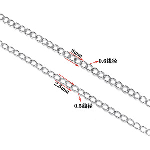 Chaîne d'extension en acier inoxydable, rouleau de 5 m, motif meander, accessoire de bijouterie DIY, options de couleurs argent, or, or rose - Product Image 3