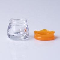 Pot cosmétique transparent en ABS de 6g avec base lourde et bouchon anti-goutte pour échantillons de baume à lèvres et soins de la peau