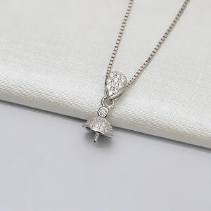 Colgante Baotou de Plata S925 para Mujer, Colgante Xiang con Personalidad, Accesorios de Joyería DIY, Bandeja Vacía para Perlas, Producto Semiterminado - Product Image 3