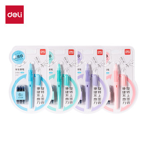 Deli Student Fountain Pen EF Nib With 6 Ink Cartridges For Calligraphy Practice And Exams - Product Image 1