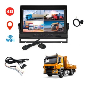 9 inch IPS màn hình cần cẩu máy ảnh không dây đảo ngược phía sau DVR màn hình không thấm nước Xe cẩu tháp - Product Image 2