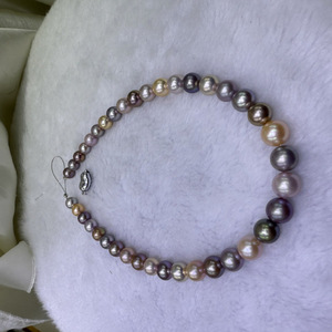 Perles d'eau douce Edison de 9 à 12 mm, parfaitement rondes et impeccables, un blogueur Instagram propose un collier avec des perles de même qualité - Product Image 1