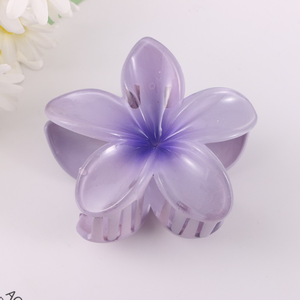 กิ๊บติดผมดอกไม้ฮาวายขนาดเล็ก 8 ซม. กิ๊บติดผมพลาสติกดอกไม้ขนาดเล็กแบบใหม่ ขายส่งกิ๊บติดผมดอกไม้ฤดูร้อน กิ๊บติดผมดอกลีลาวดี แฟชั่น - Product Image 4