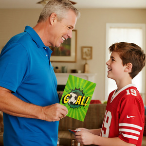 <span class=keywords><strong>Carte</strong></span> de vœux créative pop-up sur le thème du <span class=keywords><strong>football</strong></span> pour la Saint-Valentin et Noël - Cadeau idéal pour les enfants et les fans de <span class=keywords><strong>football</strong></span> - Product Image 5