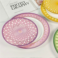 Service de vaisselle moderne de luxe léger et minimaliste en porcelaine fine, 2 pièces, écologique, avec logo personnalisé, coffret cadeau, assiettes à dîner et à dessert pour mariage