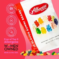 Recette Albanaise de Renommée Mondiale 12 Saveurs Fruitées Texture la Plus Douce et la Plus Moelleuse Multicolore Bonbons Gélifiés Préférés des Américains
