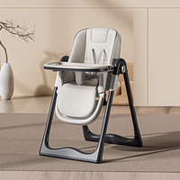 Chaise haute bébé en plastique RHS-HC13, base haute résistance écologique, siège surélevé portable avec design amovible
