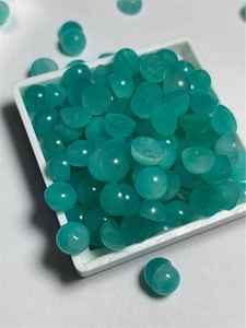 Amazonite bleue naturelle, taille brillante, pierre précieuse de guérison, pierre lâche à dos plat et lisse pour la fabrication de bijoux, 6 mm, certifiée par une tierce partie - Product Image 3