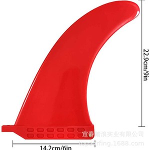 Aileron de surf en PVC, aileron simple pour les eaux océaniques, accessoire pour planche de surf et SUP - Product Image 5