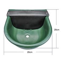 4L Green Automatic Farm Grade Water Bowl for Cow Cattle Goat Sheep Horse Water Trough Automatic Water Feeder Livestock Supplies