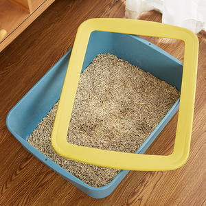 Caixa de Areia para Gato Extra Grande em Plástico <span class=keywords><strong>PP</strong></span>, à Prova de Respingo, Semi-Fechada, Fabricada na China, Atacado - Product Image 1