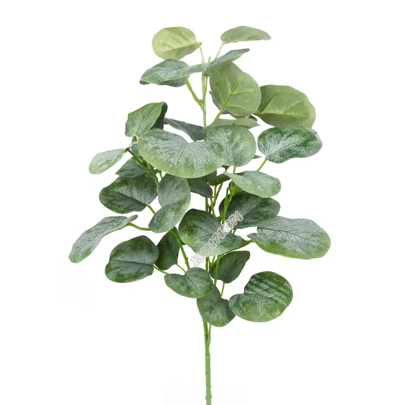floral material High quality Realistic 3 head eucalyptus leaf Artificial green plant for decor