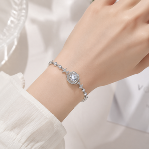 High Quality Moissanite Bracelet for Women Niche Design Sterling Silver Starry Silver Bracelet - Product Image 4