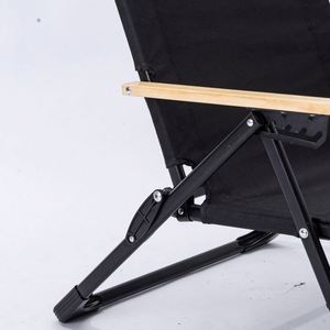 Chaise Kermit à dossier haut, réglable sur cinq positions, moderne, portable, pliable en acier au carbone, pour camping, pêche, pauses déjeuner, en fer et tissu Oxford - Product Image 3