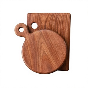 Wooden Steak Serving Dish with Wooden Handle Dishwasher Safe for <b>Pizza</b> Steakhouse and Dining <b>Table</b> - Product Image 1