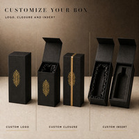 Coffret cadeau pour vin avec logo personnalisé et insert pour bouteille, pour l'emballage de bouteille unique, les cadeaux de détail, la promotion des vignerons et les événements