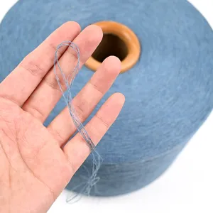 Venda por atacado de fios mistos reciclados de novas cores para luvas de tricô