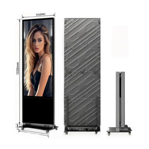 شاشة عرض إعلانية LED قابلة للطي من سلسلة BSU63V15 بدقة P1.53 1920*640 مم تدعم LAN/WAN لعرض المنتجات - Product Image 3