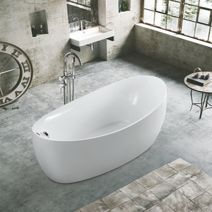 Nouvelle arrivée : Baignoire d'angle autoportante compacte en acrylique avec drain, idéale pour hôtels modernes et usage professionnel. - Product Image 4