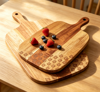 Planche à découper pliable en bois massif, qualité écologique, ustensile de cuisine durable, plateau de service pour fruits et légumes, en vente