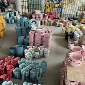 大甩卖疯狂折扣工厂批量出售库存彩釉陶瓷瓷器便宜价格餐具盘子和盘子按吨出售