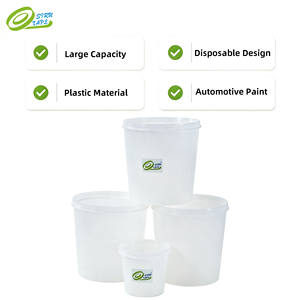 Recipientes de Plástico Blancos Multiusos W133 <span class=keywords><strong>para</strong></span> Mezclar Pintura, Vasos Desechables Anticorrosivos <span class=keywords><strong>para</strong></span> Mezclar Pintura en Aerosol Automotriz - Product Image 1