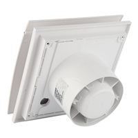 Nouveau ventilateur extracteur mural carré en plastique de 6 pouces à persiennes pour la maison, modèle 2025, en promotion