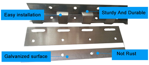 Tira de <span class=keywords><strong>PVC</strong></span> de acero inoxidable, herrajes para cortina de puerta, sistema colgante, Riel de cortina de <span class=keywords><strong>pvc</strong></span> - Product Image 5