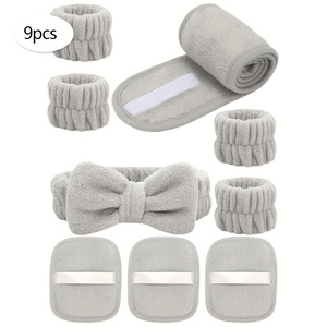 Bandeau de spa en polaire corail doux pour le visage, le maquillage et les soins de la peau, accessoire de coiffure et de soin du visage - Product Image 3