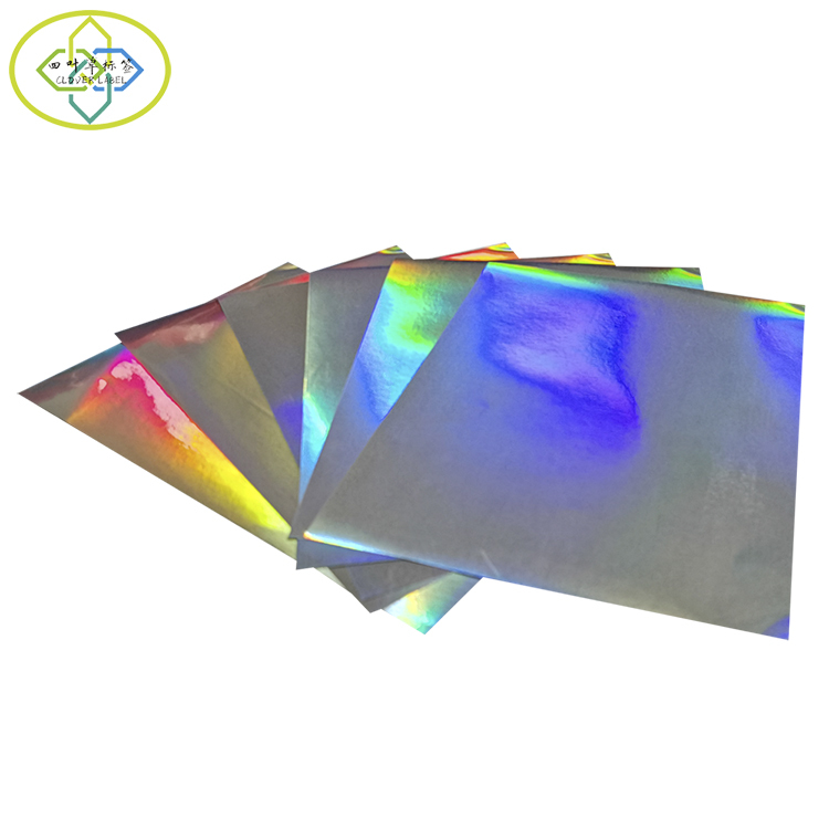 A4 Laser Sticker Waterproof Rainbow Sticker Custom A4 Hologram Sticker ...