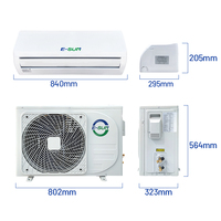 Climatisation mini-split solaire hors réseau Esun 9000 Btu 24v DC avec batterie de secours pour les zones éloignées Vente directe d'usine