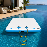 Quai flottant gonflable sur mesure avec conception portable pour accès en bord de mer, zones de baignade et activités de plein air