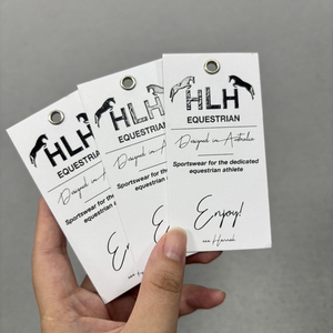 Thẻ in logo dập nổi cho doanh nghiệp của bạn treo thẻ treo giấy cho thương hiệu quần áo sang trọng chuỗi hangtag tùy chỉnh - Product Image 1