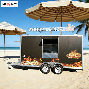 Remolque de Comida Cuadrado con Certificación CE DOT, Chasis de Acero Inoxidable, Carrito Completo para Hot Dogs y BBQ, Cocina Móvil - Product Image 3