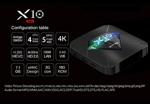 Android 7.1.2 RAM 2 Go ROM 16 Go Écran 4k Lecture 3D Boîte TV intelligente Android Boîte décodeur TV - Product Image 5