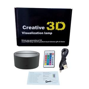 Effaçable Réinscriptible Creative DIY RVB LED Glow 3D Mémo Message Électronique Note Lumineuse Acrylique Tableau D'écriture Sommeil Veilleuse - Product Image 2