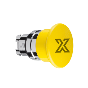 ZB4BC5 หัวปุ่มกด หัวรูปเห็ดสีเหลือง แบบสปริงรีเทิร์น - Product Image 1