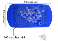 Mini bacs à glaçons en Silicone 160 grilles, petits bacs à glaçons en Silicone pour la cuisine, le Bar et les boissons de fête
