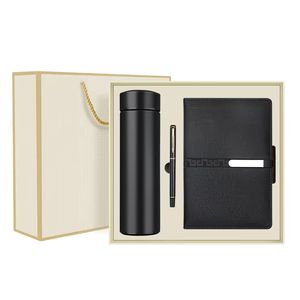 Set de Regalo de Cuaderno de Lujo 3 en 1 con Logotipo Personalizado, Regalos Corporativos Innovadores VIP, <span class=keywords><strong>Taza</strong></span> Térmica, Cuaderno y Bolígrafo Promocionales - Product Image 3