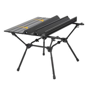 Outdoor Portable Aluminum Alloy Ultralight Adjustable <b>Backpack</b> Egg Roll <b>Mini</b> Picnic Side Table for Camping Folding - Product Image 3