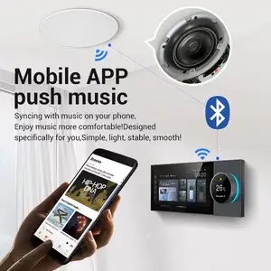 KERUI Tuya Smart Home Zigbee Gateway WLAN intelligente Steuerung Lichtpaneel 8 Zoll multifunktionale Musikwand Touchscreen Tuya Center