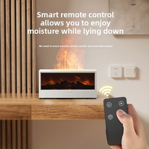 Luxury Fireplace Flame Fragrance Machine 3D Simulated Charcoal Fireplace USB Powered 101- 200 ml Capacity <b>Humidifier</b> Home - Product Image 5