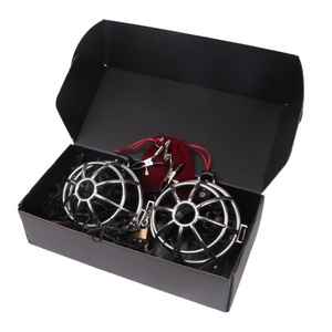 บราโลหะ QKKQ พร้อมที่หนีบหัวนม สายรัดอก บราแบบรัดหน้าอก BDSM ของเล่นรัดหัวนม บราดีไซน์ตาข่าย ผลิตภัณฑ์สำหรับผู้ใหญ่ - Product Image 6