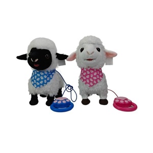 Juguete <span class=keywords><strong>de</strong></span> Peluche <span class=keywords><strong>de</strong></span> Oveja Súper Suave Simulada, Muñeco <span class=keywords><strong>de</strong></span> Oveja Andante con Motor, Juguete <span class=keywords><strong>de</strong></span> Peluche Controlado por Cable - Product Image 1